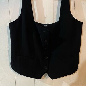 Express Black Women's Tailored Vest